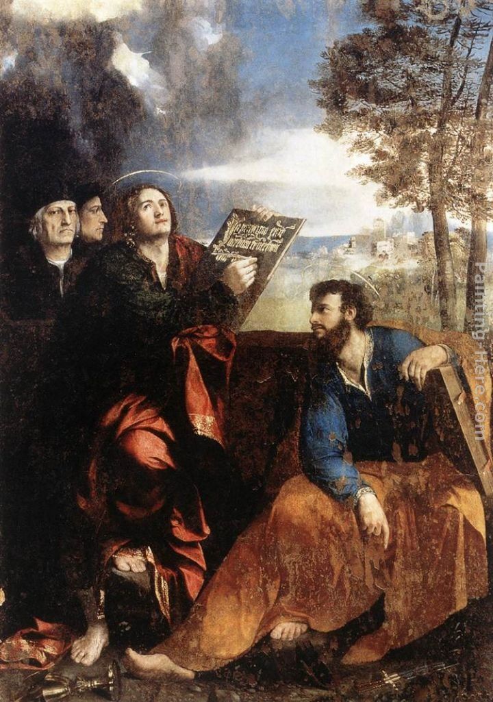 Dosso Dossi The Virgin Appearing to Sts John the Baptist and John the Evangelist